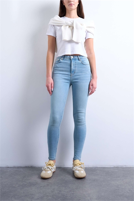 Джинсы Jamie с зауженным кроем и высокой посадкой артикул 148709405