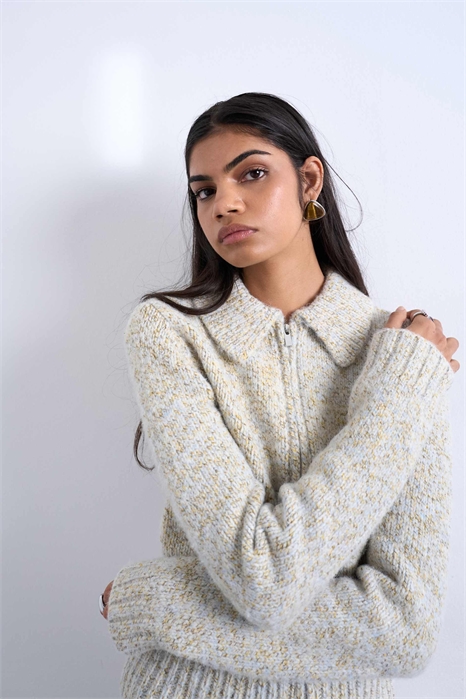 Кардиган с воротником-стойкой из плотной пряжи с сильным скручиванием co-ord артикул 147866993