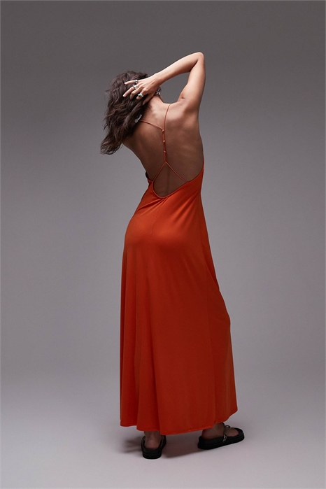 Платье-макси с открытой спиной артикул 146857854