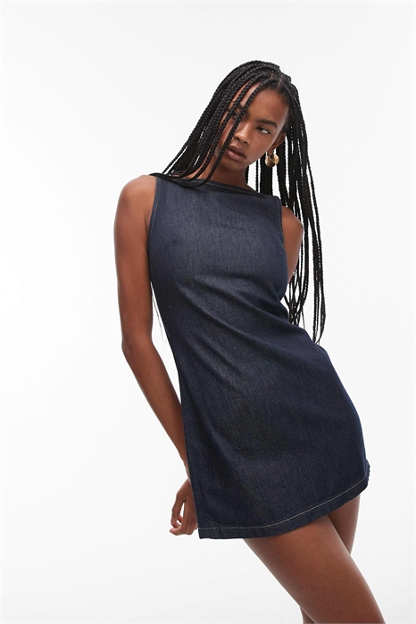 Джинсовое платье-футляр артикул 139378569