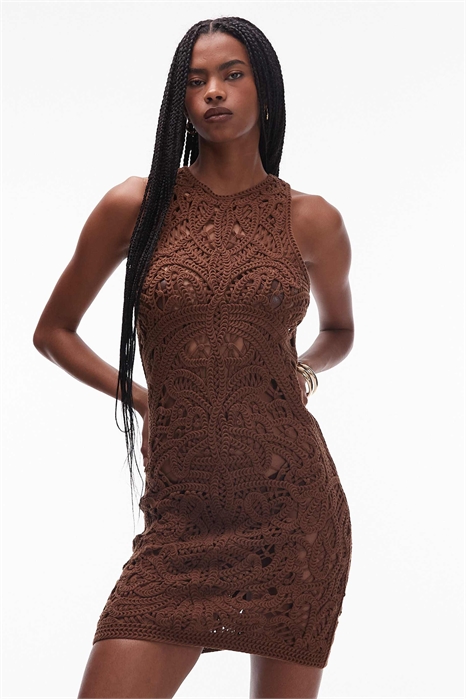 Мини-платье из вязаного трикотажа премиум-класса артикул 147326668
