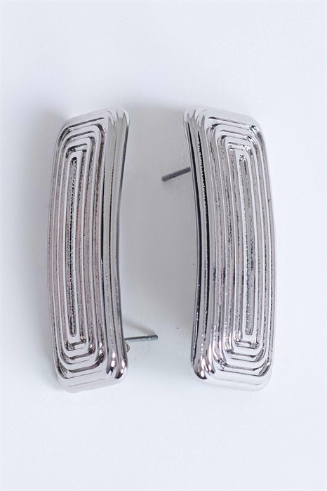 Серьги-гвоздики «Кармен» прямоугольной формы артикул 155173852