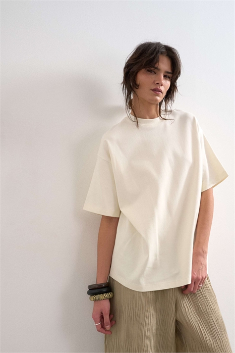 Футболка свободного кроя из ткани «интерлок» премиум-класса артикул 149636992