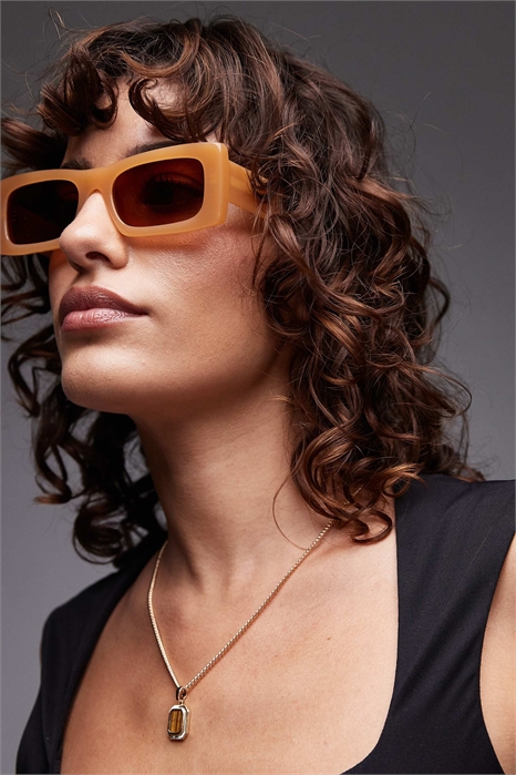 Солнцезащитные очки Premium Zanzibar прямоугольной формы из ацетата артикул 140792759