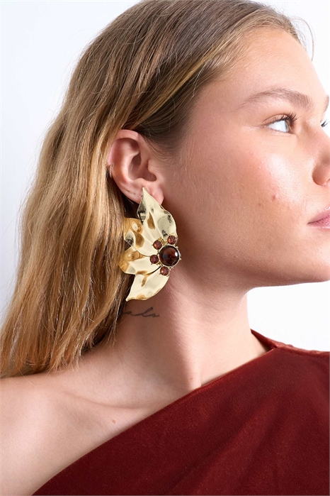 Серьги-гвоздики Enzo с ярким цветочным мотивом артикул 152591719