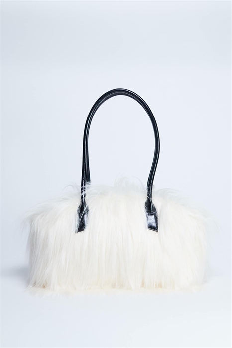 Сумка через плечо из искусственного меха с ворсистой поверхностью артикул 147700399