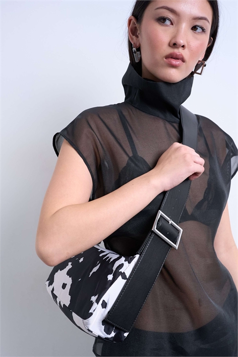 Сумка через плечо Kylie из нейлона с контрастным ремнем артикул 147700737