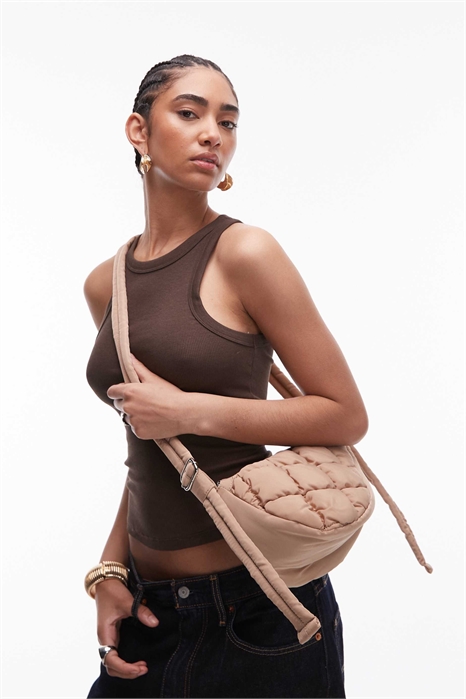 Сумка через плечо Callie из стеганого нейлона артикул 141464502