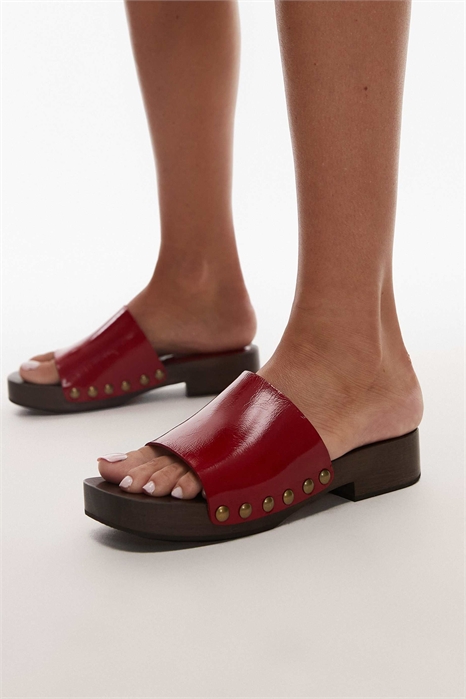 Деревянные сабо Harley из натуральной кожи премиум-класса артикул 143185709