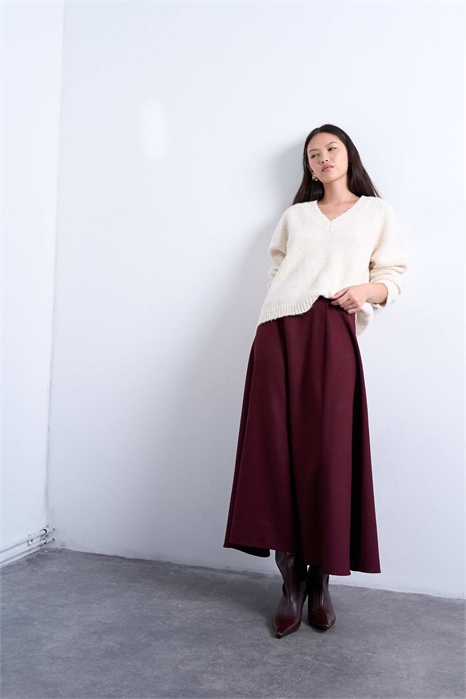 Макси-юбка с полным кругом, скроенная по фигуре артикул 149427851