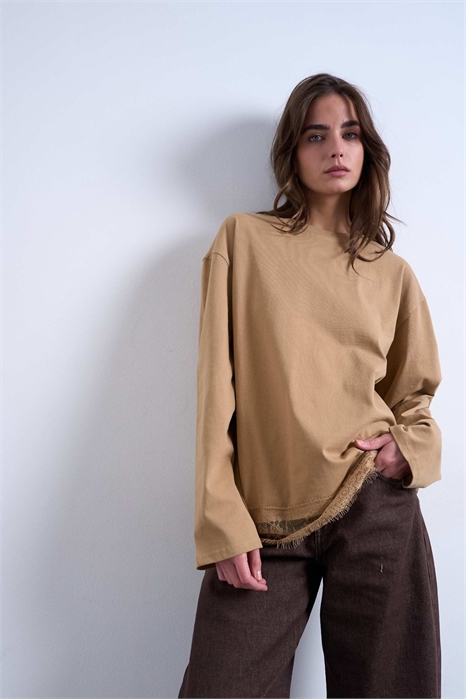 Юбка-скатер с кружевной отделкой свободного кроя артикул 153839441