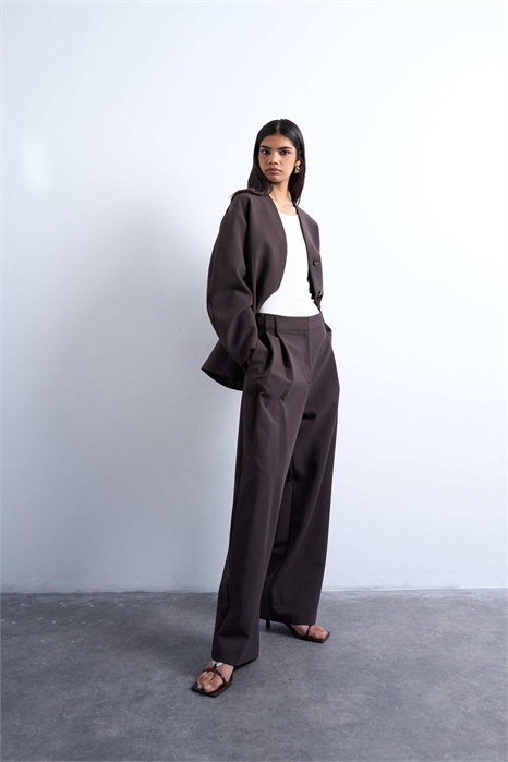 Брюки с двойной складкой артикул 148914803