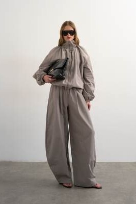 Легкие брюки овальной формы из нейлона артикул 154902333