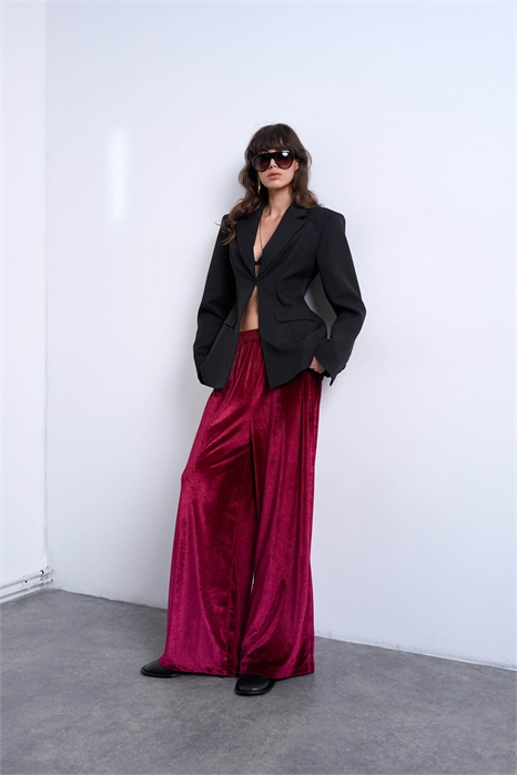 Брюки-кюлоты из вельвета с широкими брючинами артикул 153322801