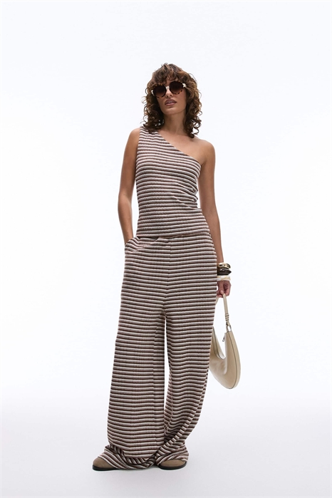 Брюки с низкой посадкой и полосками артикул 144210069