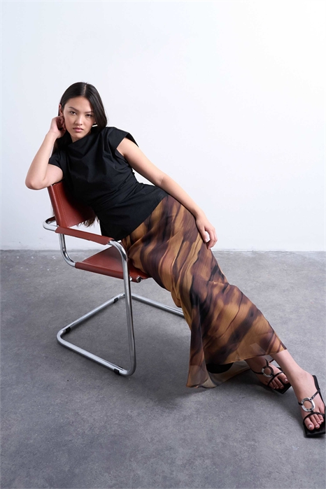 Юбка-миди из ткани артикул 150007410