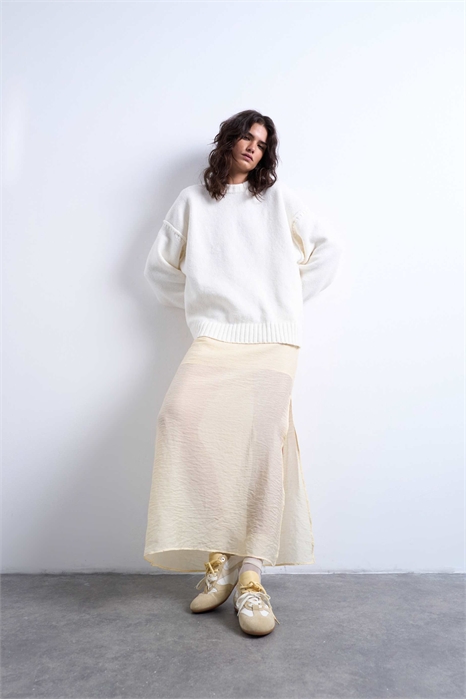 Двухслойная прозрачная прямая юбка артикул 147085355