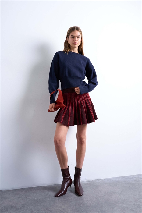 Мини-юбка из трикотажа с ребристой фактурой co-ord артикул 148953175