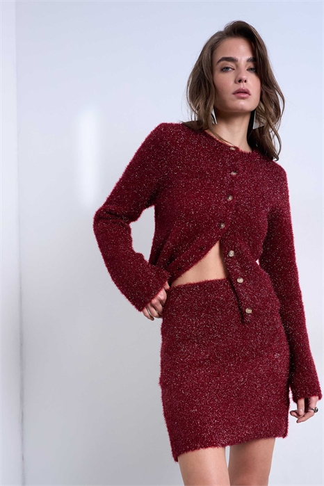 Юбка из трикотажа с блестками co-ord артикул 147327371