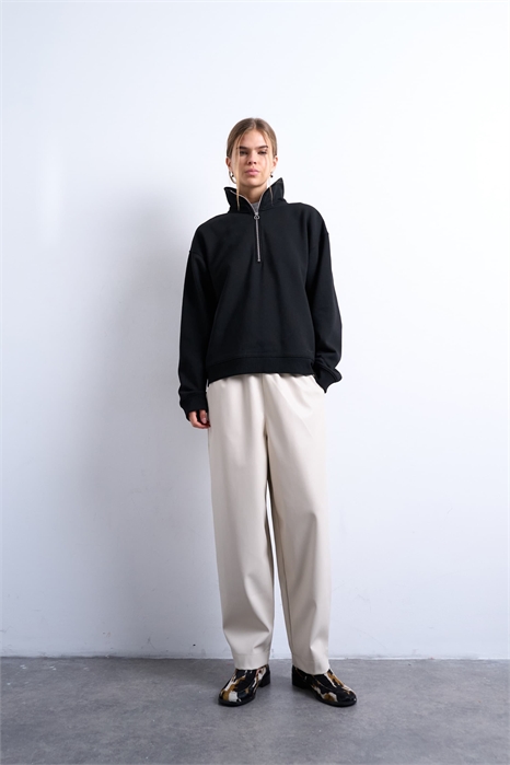 Брюки из искусственной кожи, с нестандартной длиной, надеваются через голову артикул 149540654