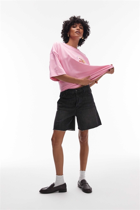 Джинсовые шорты свободного кроя артикул 140858493