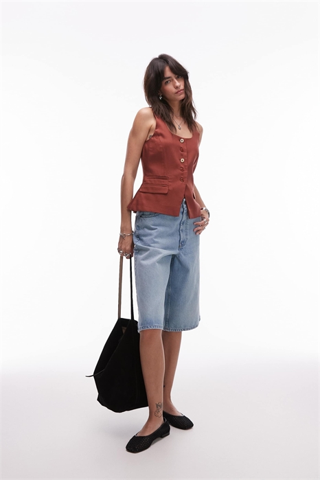 Шорты из денима артикул 142436177