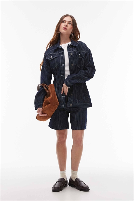 Джинсовые шорты свободного кроя артикул 140987541