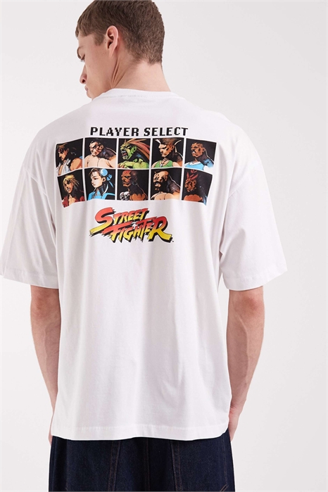 Футболка свободного кроя с принтом «Street Fighter» артикул 155707270