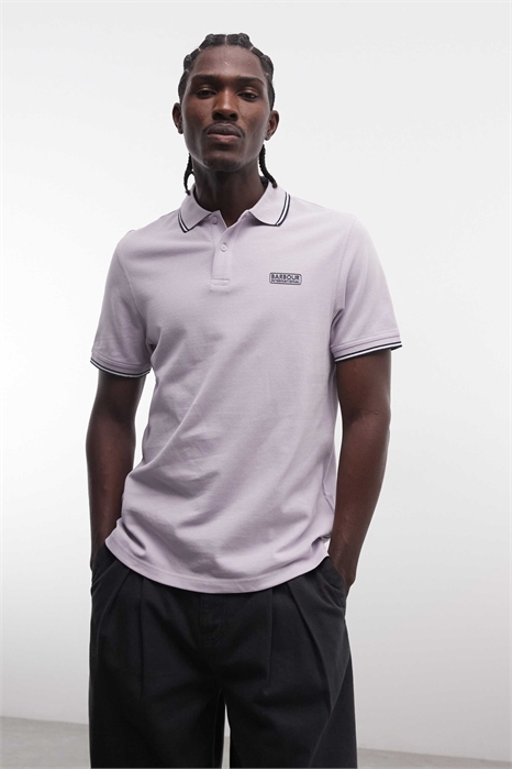 Поло с логотипом и контрастной окантовкой, с короткими рукавами, модель Evan артикул 154707791