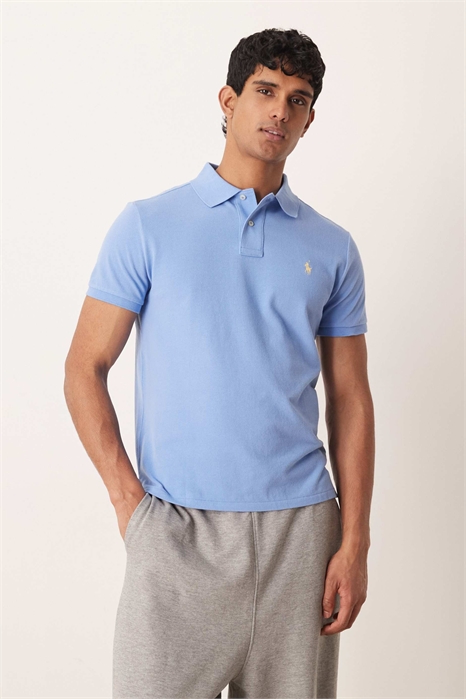 Поло с логотипом в виде значка, индивидуальный крой, плотная ткань пике артикул 154008416