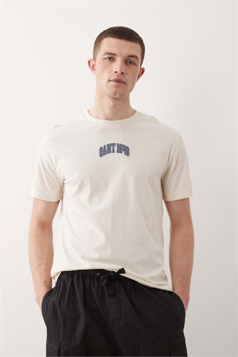 Футболка с логотипом на груди в стиле «Central Varsity» артикул 153711991