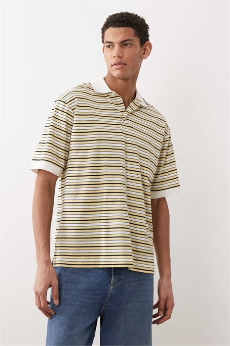 Поло с коротким рукавом из чистого хлопкового джерси артикул 155574107