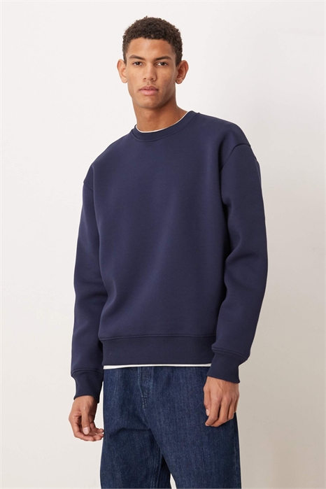 Свитшот свободного кроя из толстой ткани артикул 151524576