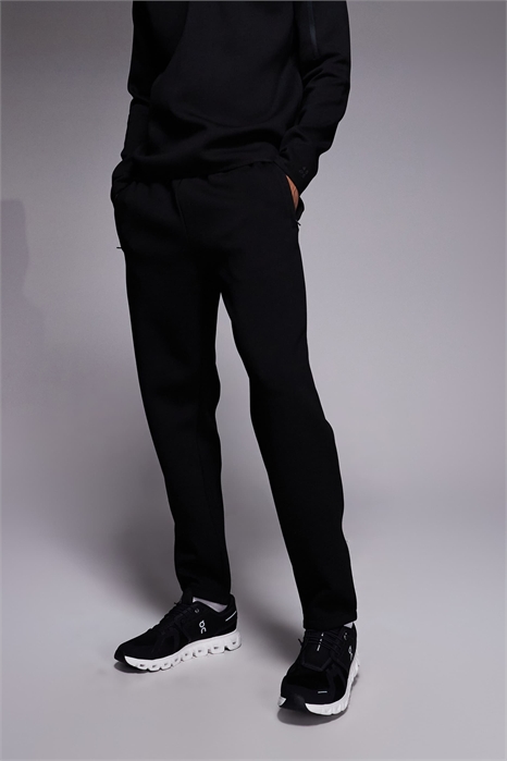 Джоггеры зауженного кроя из ткани типа «скаба» с карманами на молнии артикул 151097184