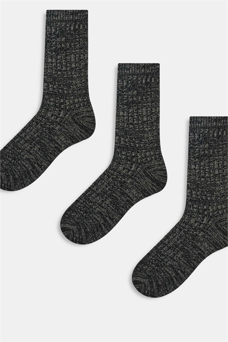 Набор из 3 пар плотных ребристых носков артикул 150151147