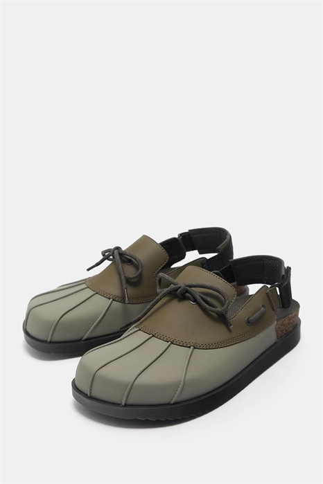 Клогги со шнуровкой и открытой пяткой артикул 156130293