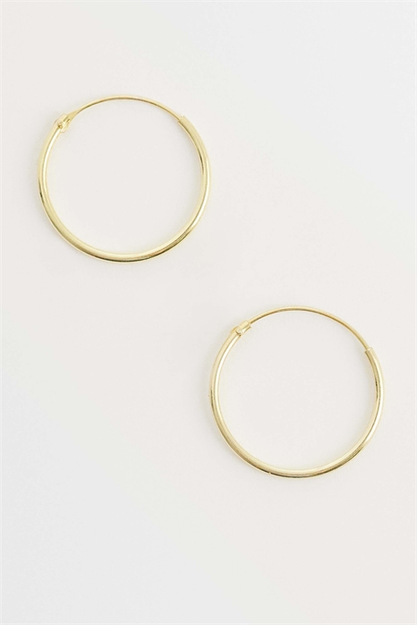 Позолоченные кольца диаметром 18 мм артикул 155773711