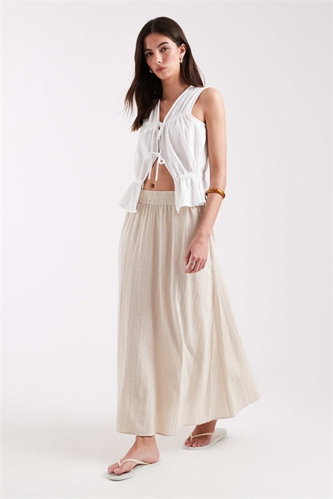 Юбка средней длины под льняную ткань артикул 153577542