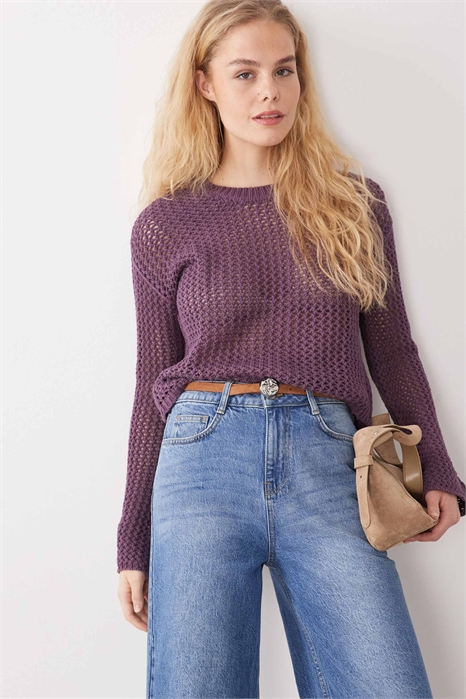 Полупрозрачный топ из трикотажа для подростков артикул 155720802