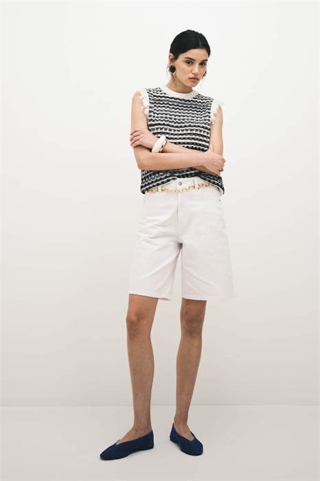 Джинсовые бермуды артикул 155216999