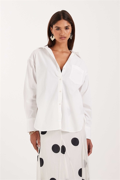 Рубашка из поплина свободного кроя Jamie артикул 154134436