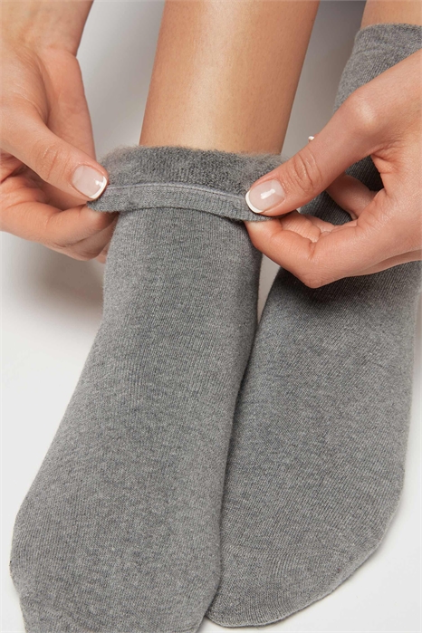 Короткие хлопковые термоноски артикул 155278579