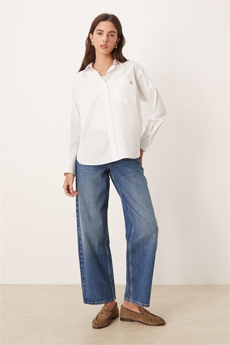 Рубашка из мягкого хлопкового поплина артикул 154173602