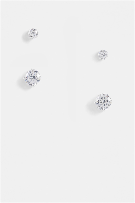 Набор из 2 пар сережек-гвоздиков с кристаллами артикул 115211572