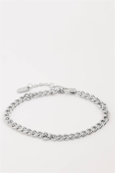 Водонепроницаемый браслет из нержавеющей стали с звеньями типа «бордюр» артикул 154334369