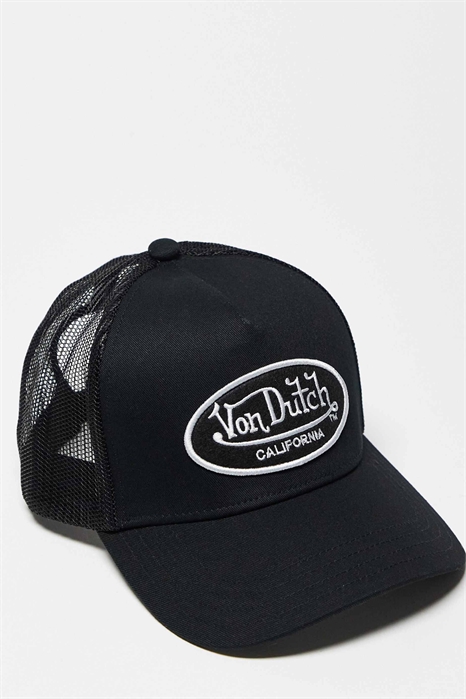 Классическая бейсболка-тракер с белым логотипом артикул 144765489