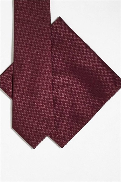Галстук с текстурным рисунком и нагрудный платок артикул 142169302