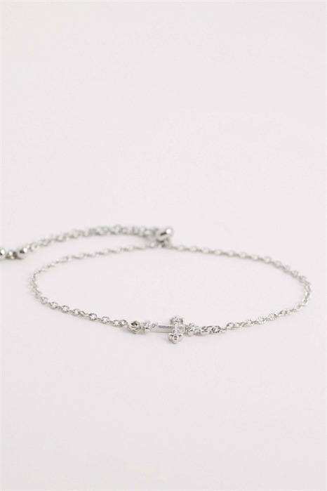 Браслет-цепочка с крестом унисекс артикул 155228207