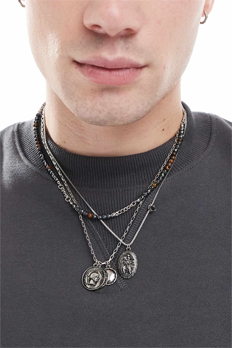 Набор из 3 бус с подвесками в виде монет артикул 148707935