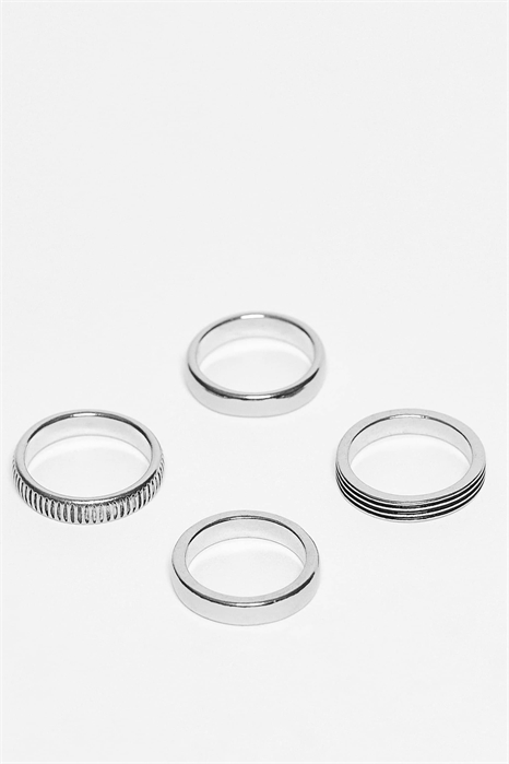 Набор из 4 простых колец артикул 143571327